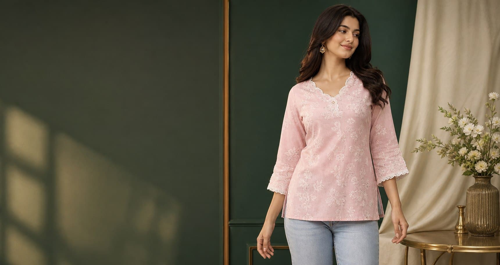 SAWRNA premium short kurti editorial